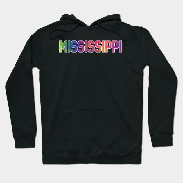 Mississippi Tie Dye Jersey Letter Hoodie by maccm